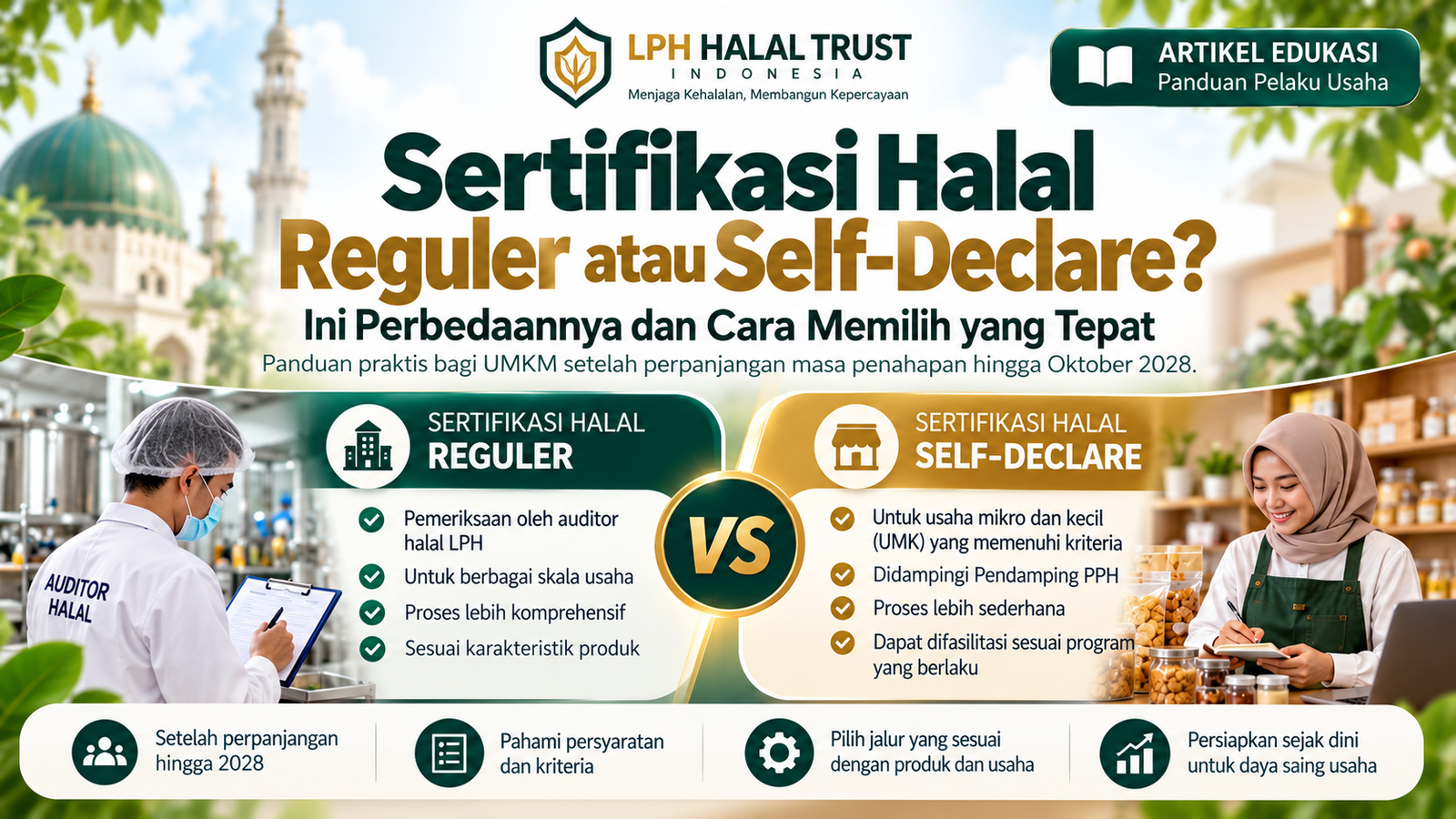 Sertifikasi Halal Diperpanjang hingga 2028, UMKM Sebaiknya Pilih Reguler atau Self-Declare?